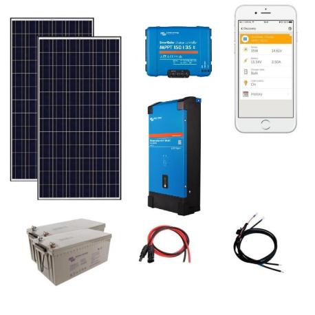 Kit de panneaux solaires pour camping-car, système d'alimentation