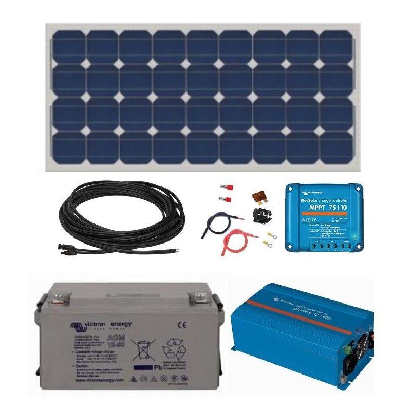 Station d'alimentation portable avec kit de panneau solaire