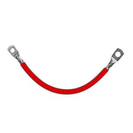 Câble rouge 25 mm2 - 0.25 m - Cosses M8